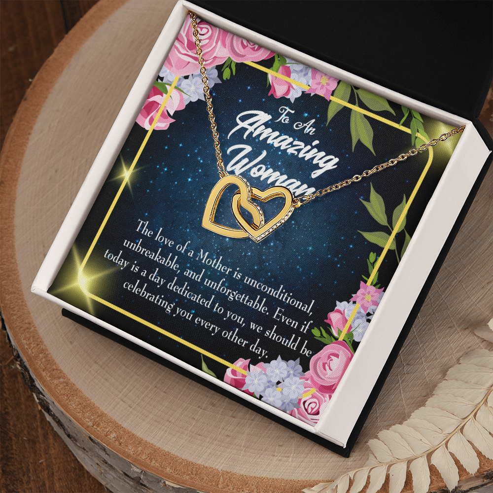 To Mom Mom Unconditional Love Inseparable Necklace-Express Your Love Gifts