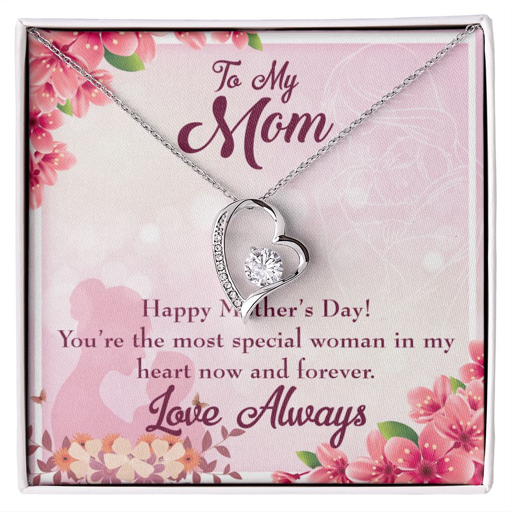 To Mom Most Special Woman Forever Necklace w Message Card-Express Your Love Gifts