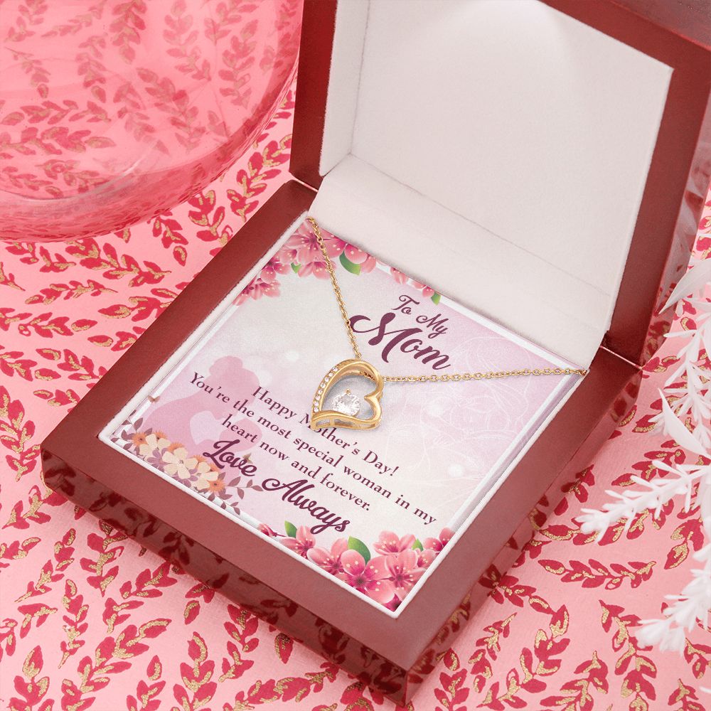 To Mom Most Special Woman Forever Necklace w Message Card-Express Your Love Gifts