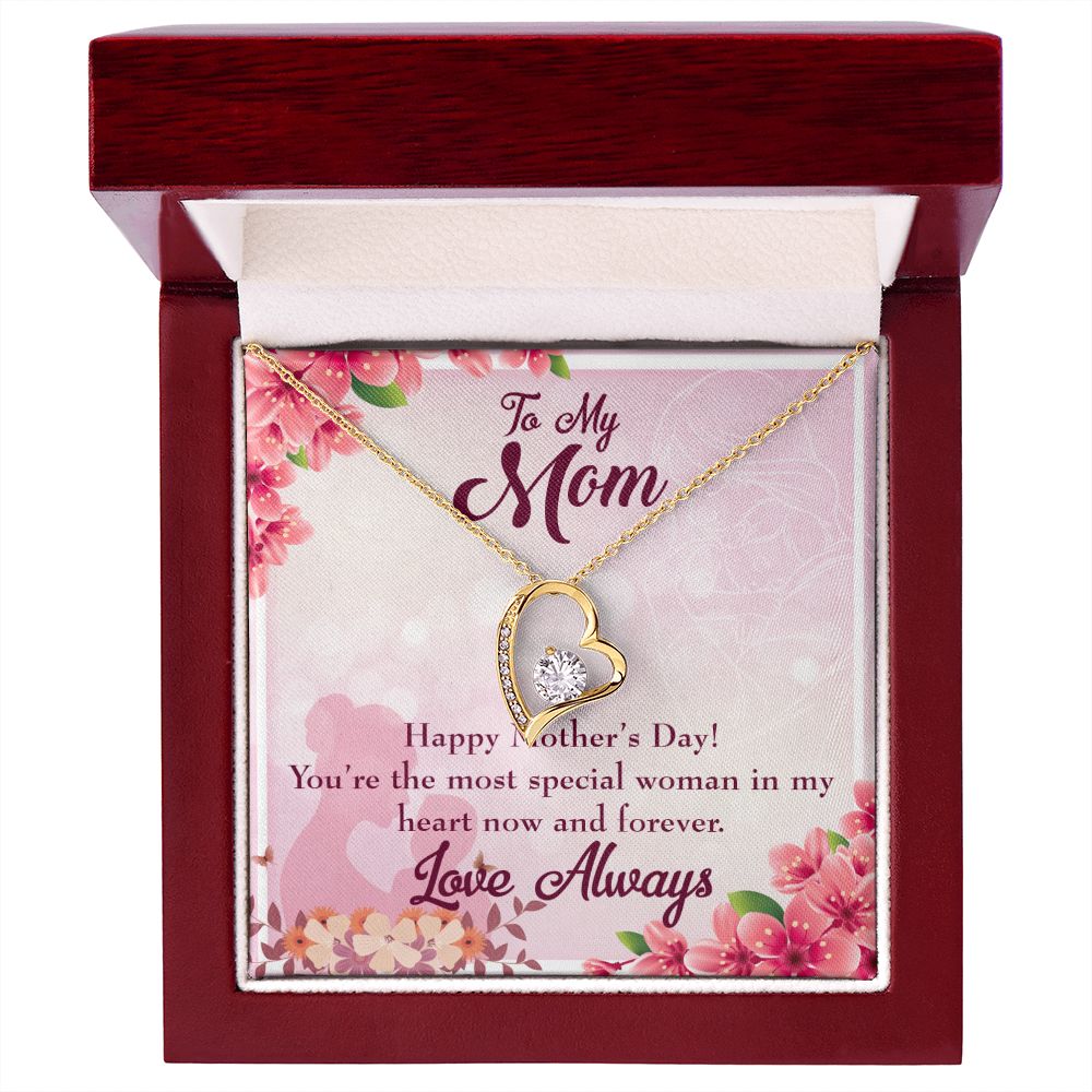 To Mom Most Special Woman Forever Necklace w Message Card-Express Your Love Gifts