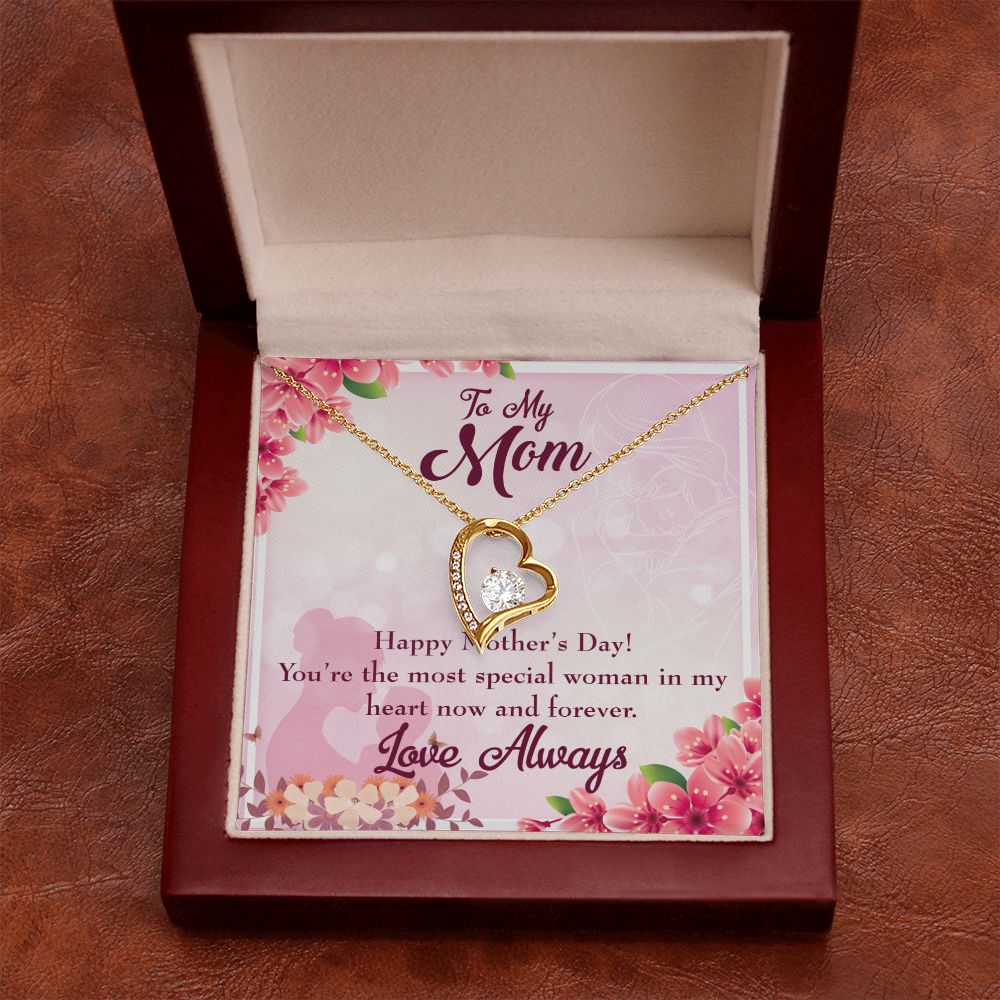 To Mom Most Special Woman Forever Necklace w Message Card-Express Your Love Gifts