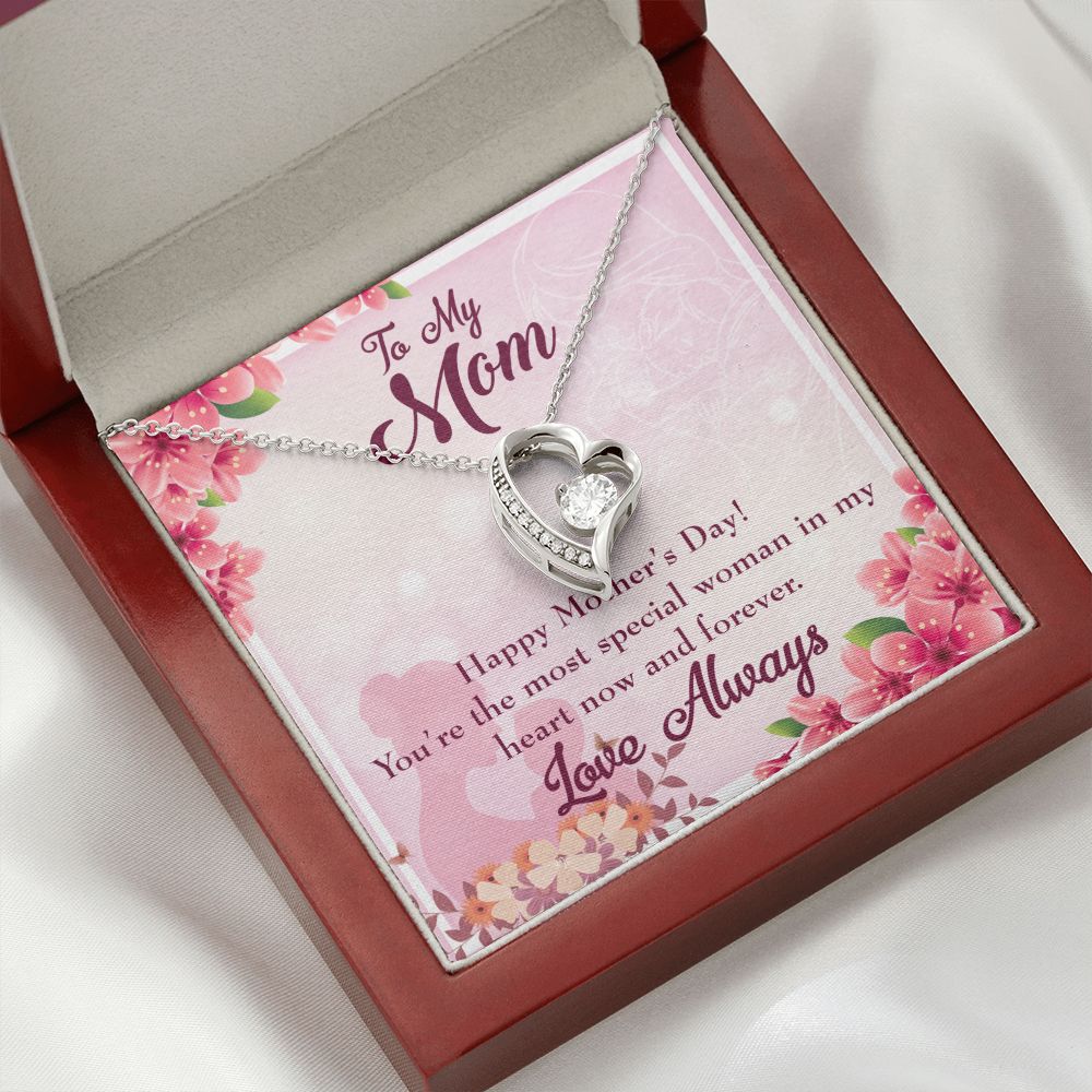 To Mom Most Special Woman Forever Necklace w Message Card-Express Your Love Gifts