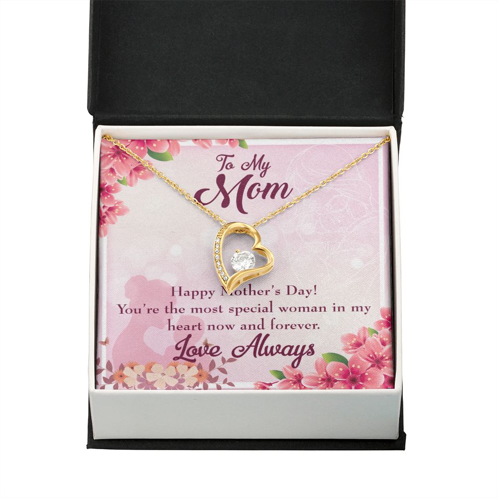 To Mom Most Special Woman Forever Necklace w Message Card-Express Your Love Gifts