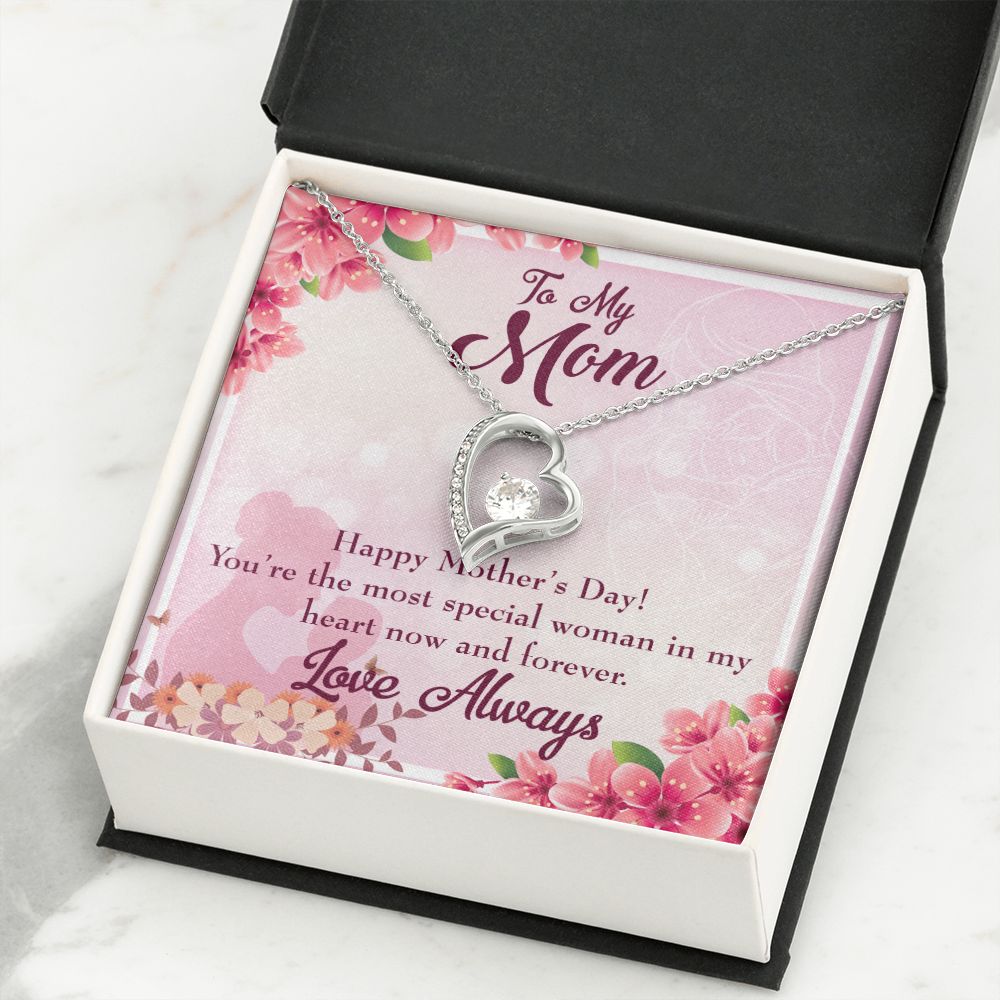 To Mom Most Special Woman Forever Necklace w Message Card-Express Your Love Gifts