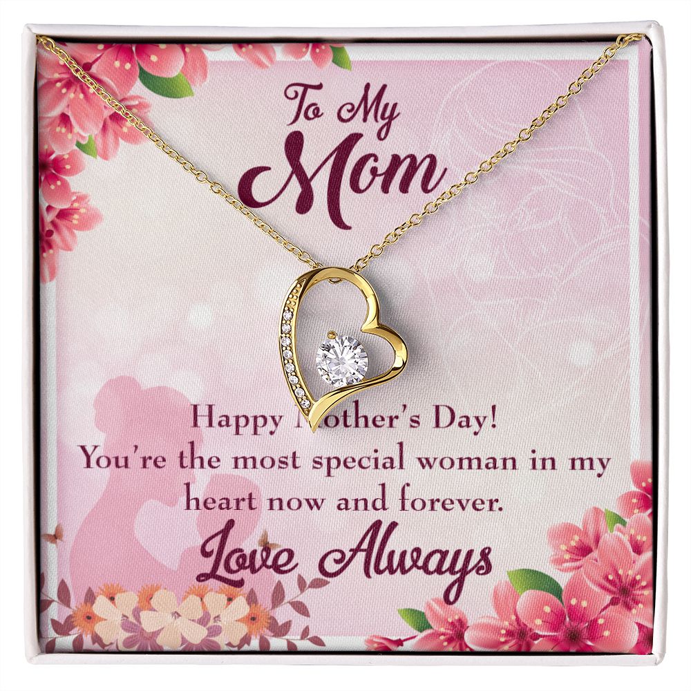 To Mom Most Special Woman Forever Necklace w Message Card-Express Your Love Gifts