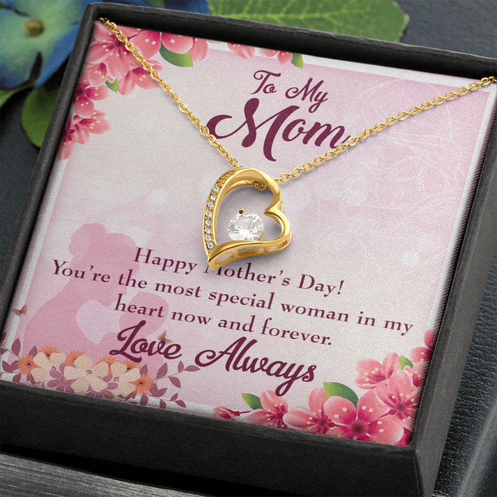 To Mom Most Special Woman Forever Necklace w Message Card-Express Your Love Gifts