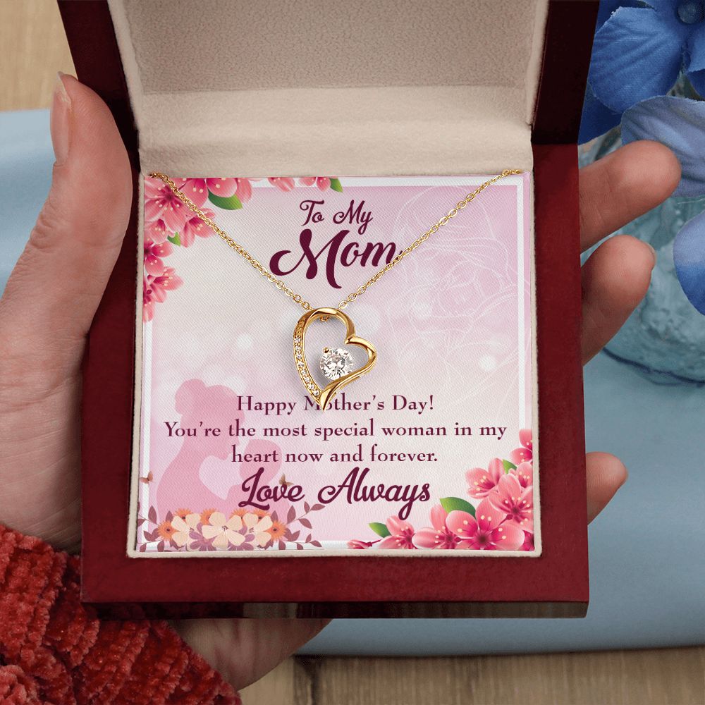 To Mom Most Special Woman Forever Necklace w Message Card-Express Your Love Gifts