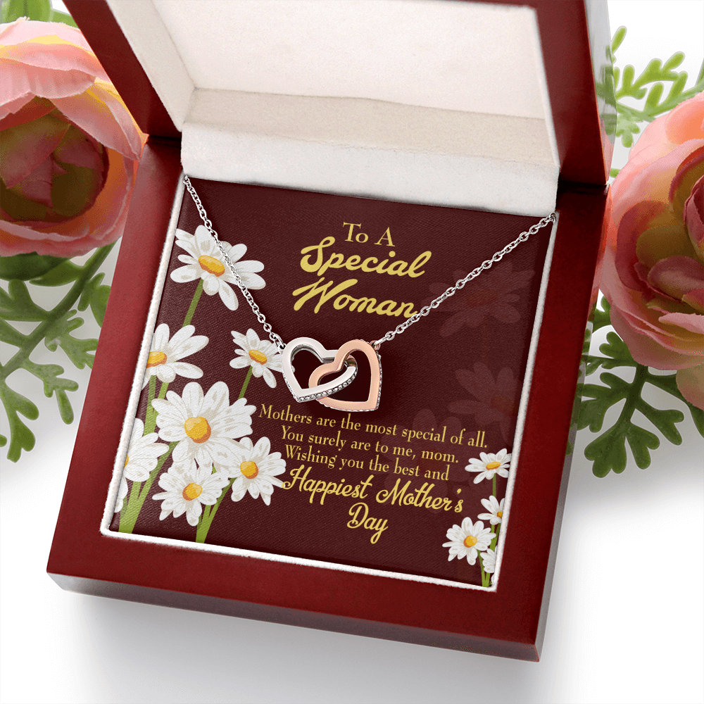 To Mom Mother Are The Most Special of All Inseparable Necklace-Express Your Love Gifts