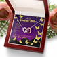 To Mom Mother Definition Purple Inseparable Necklace-Express Your Love Gifts