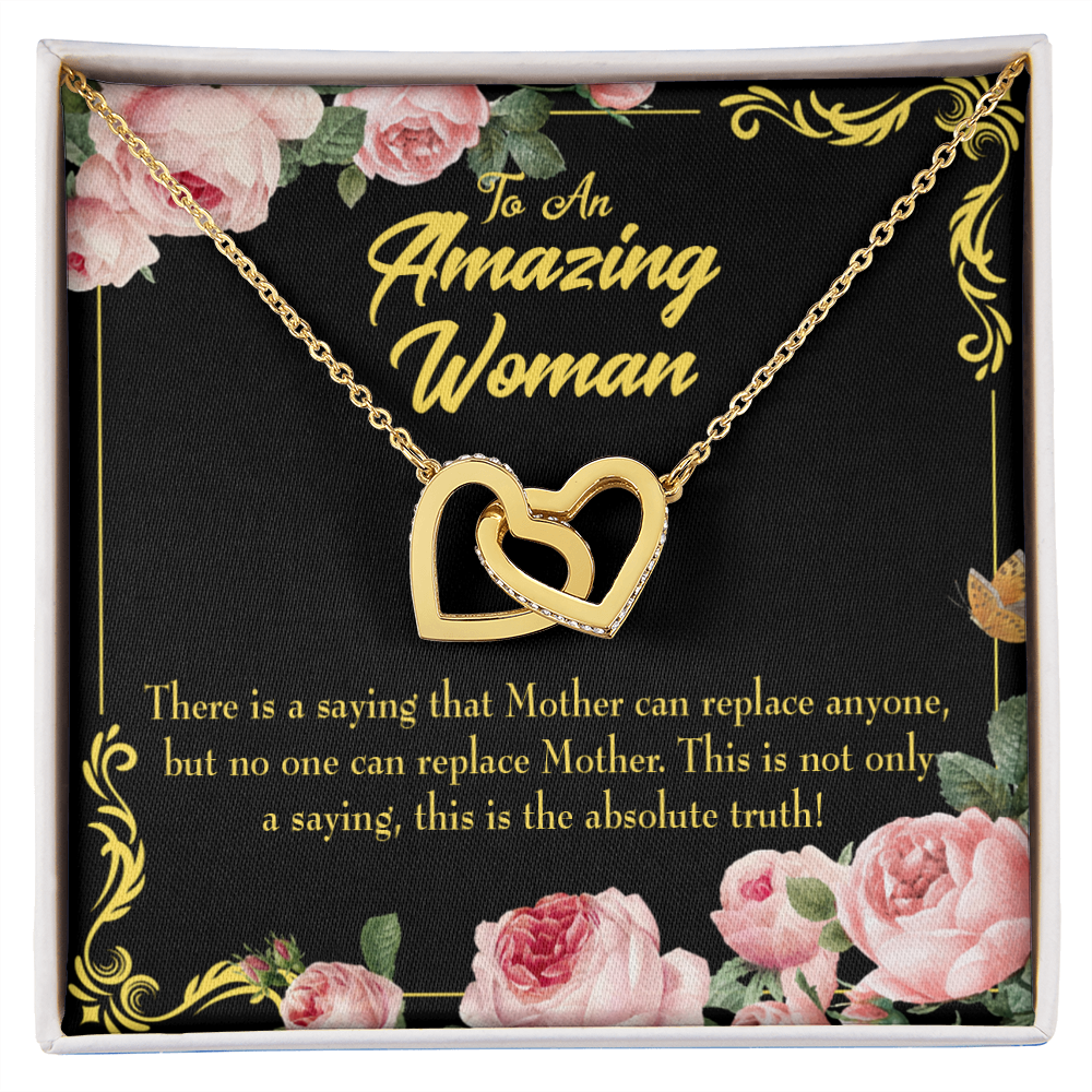 To Mom Mother is Irreplaceable Inseparable Necklace-Express Your Love Gifts