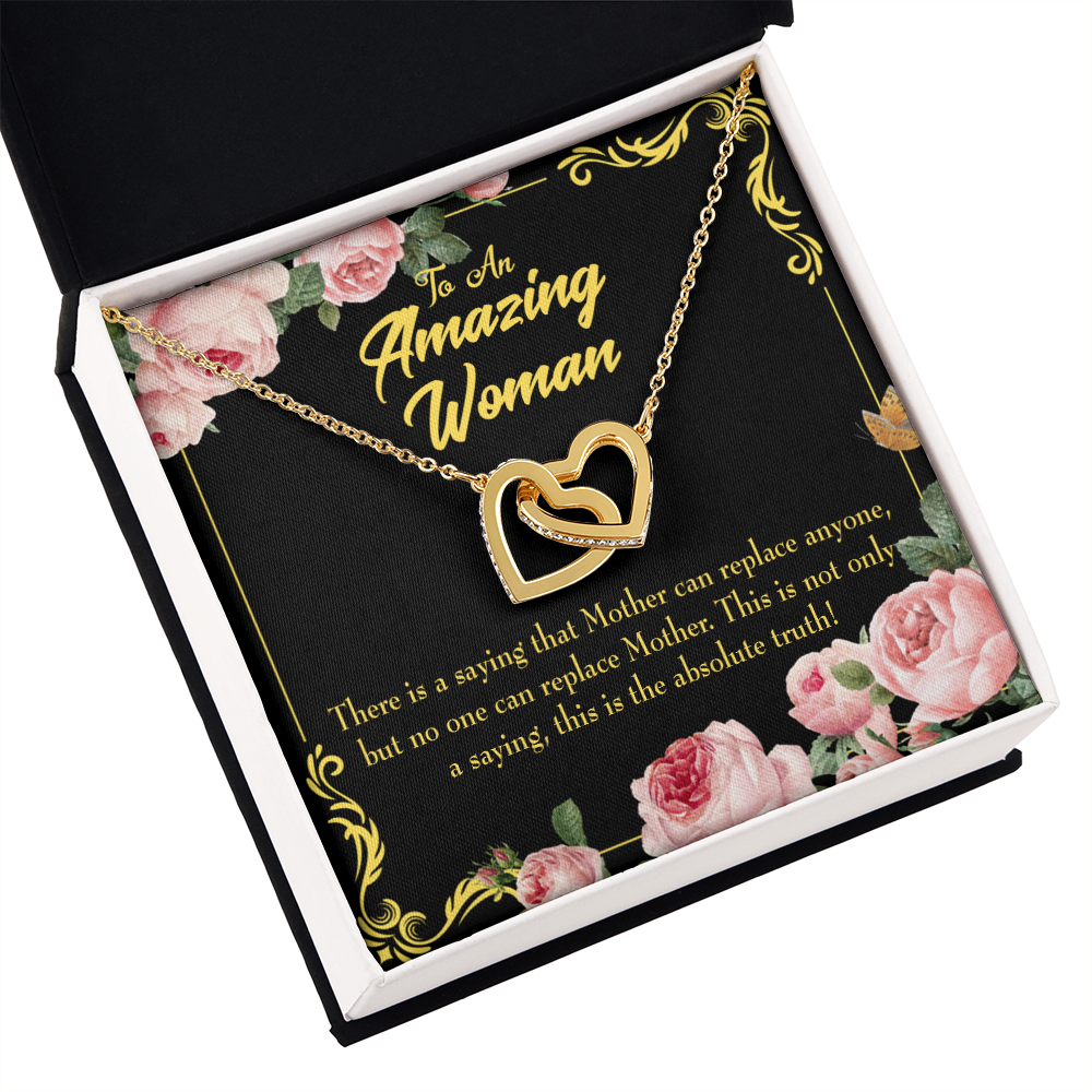 To Mom Mother is Irreplaceable Inseparable Necklace-Express Your Love Gifts