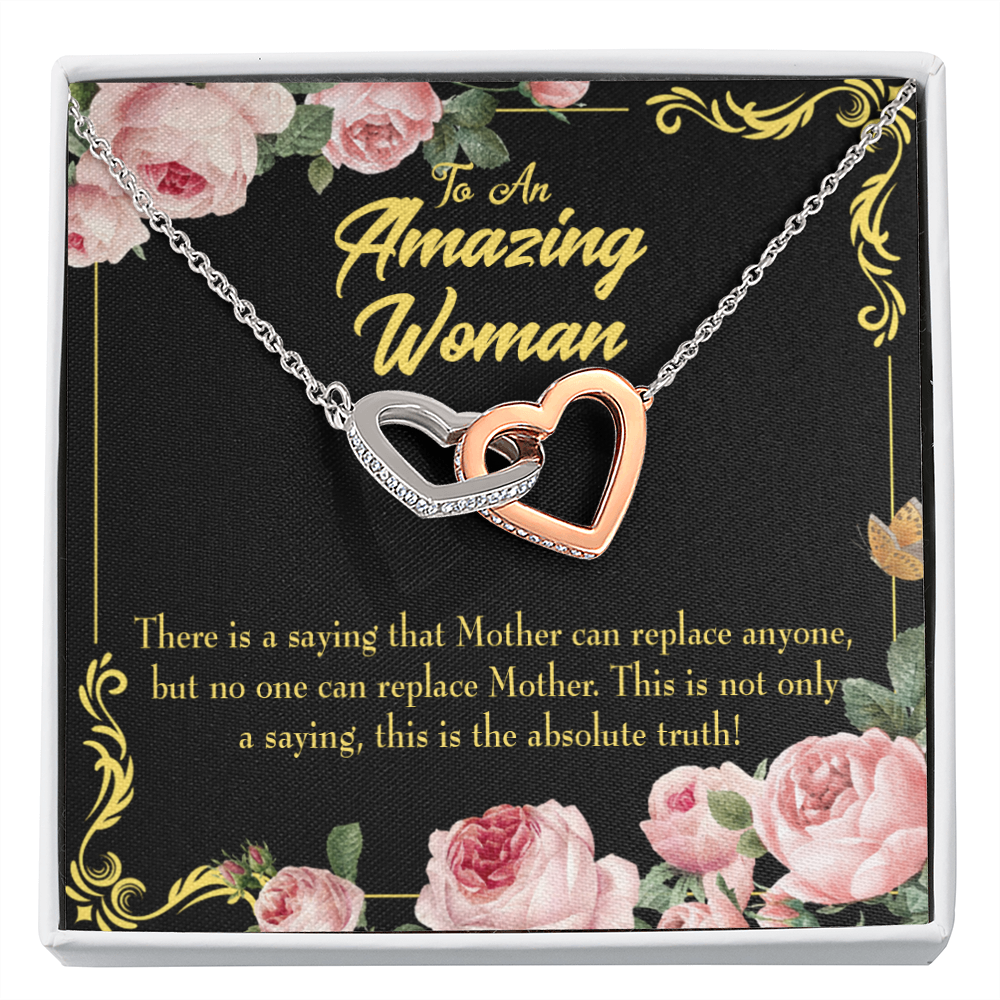 To Mom Mother is Irreplaceable Inseparable Necklace-Express Your Love Gifts