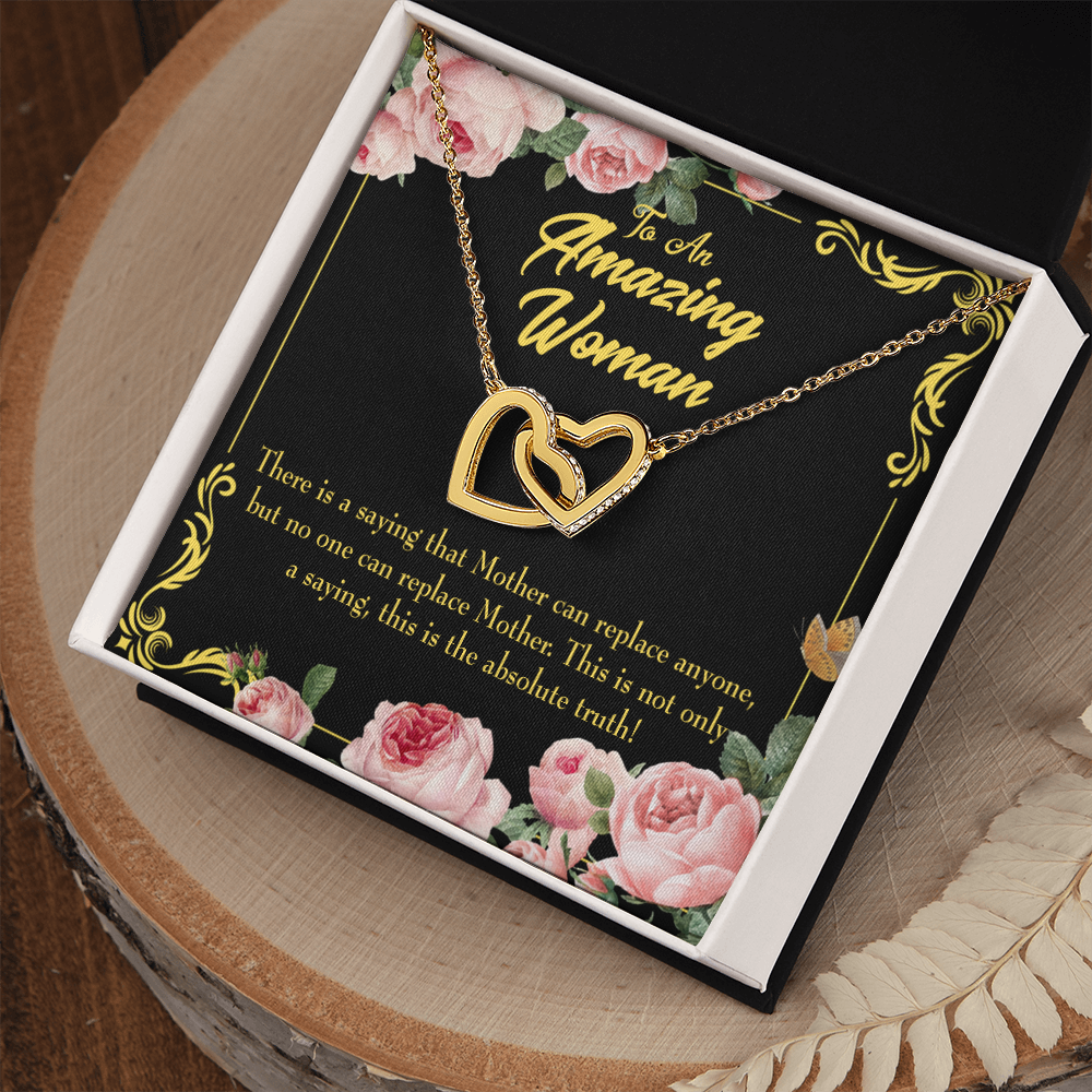 To Mom Mother is Irreplaceable Inseparable Necklace-Express Your Love Gifts