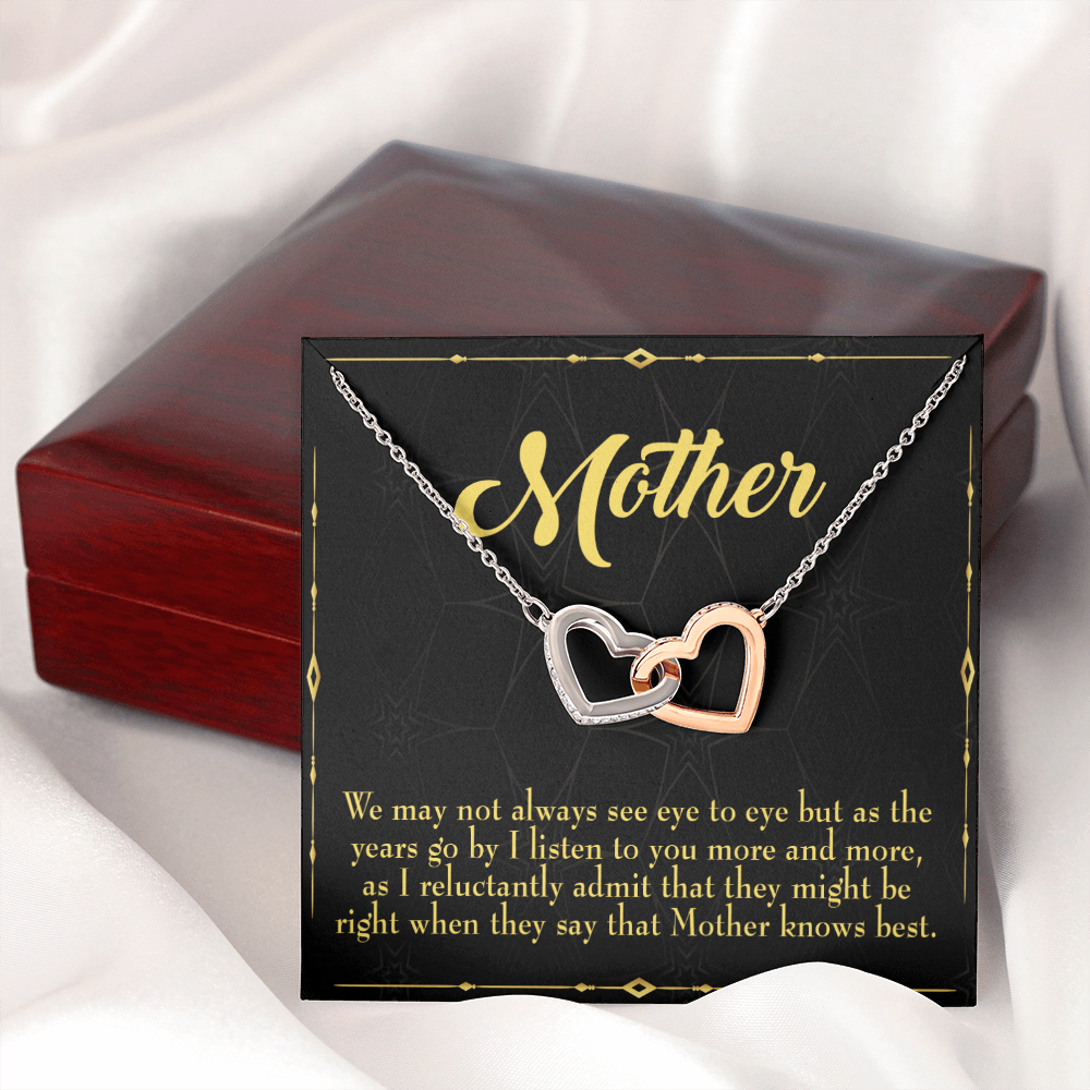 To Mom Mother Knows Best Inseparable Necklace-Express Your Love Gifts