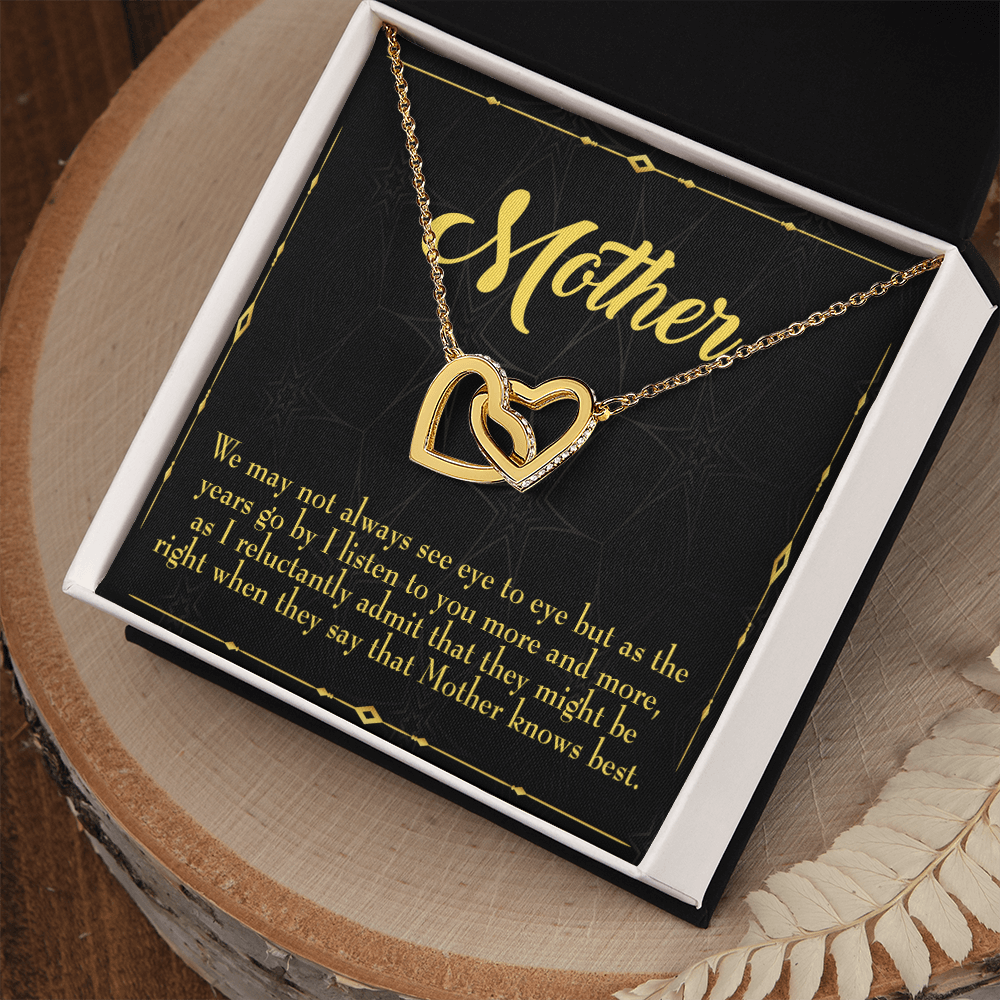 To Mom Mother Knows Best Inseparable Necklace-Express Your Love Gifts