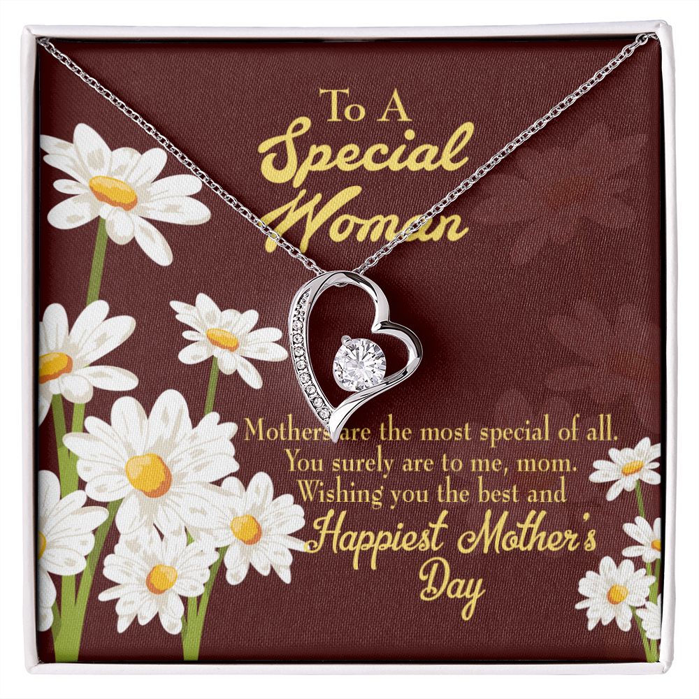 To Mom Mother Most Special Forever Necklace w Message Card-Express Your Love Gifts