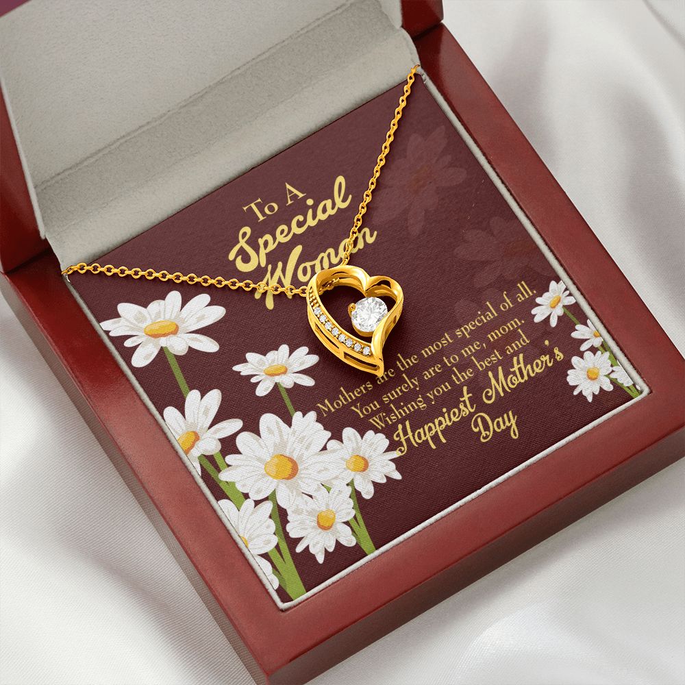 To Mom Mother Most Special Forever Necklace w Message Card-Express Your Love Gifts