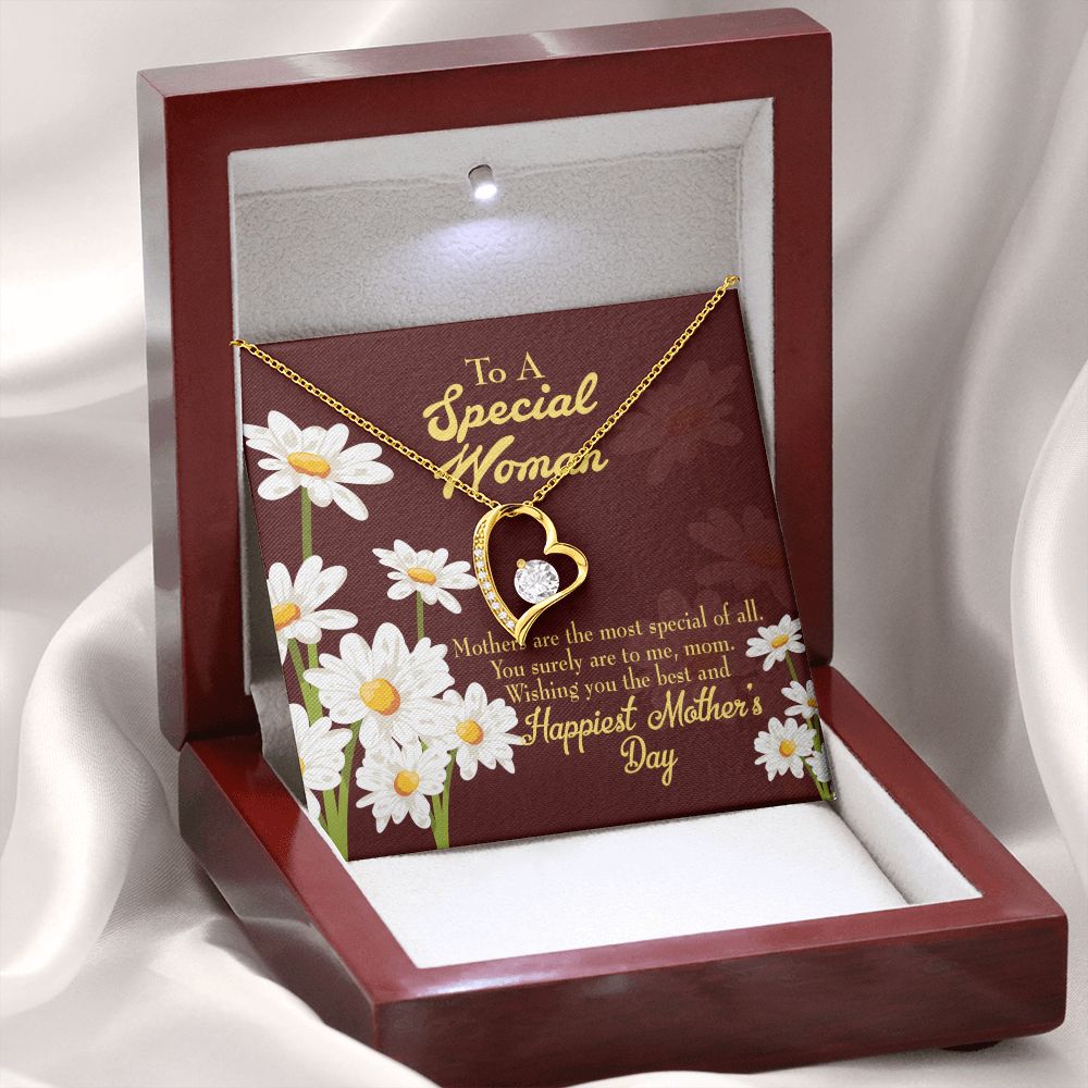 To Mom Mother Most Special Forever Necklace w Message Card-Express Your Love Gifts