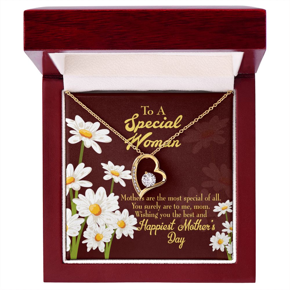 To Mom Mother Most Special Forever Necklace w Message Card-Express Your Love Gifts