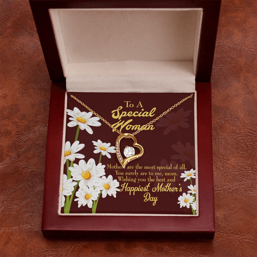 To Mom Mother Most Special Forever Necklace w Message Card-Express Your Love Gifts