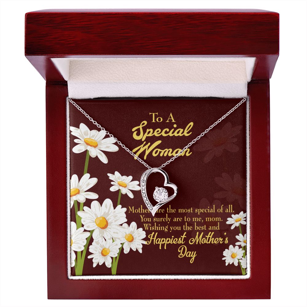 To Mom Mother Most Special Forever Necklace w Message Card-Express Your Love Gifts