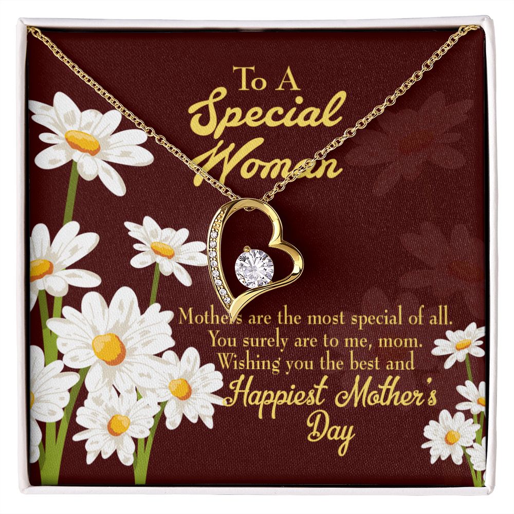 To Mom Mother Most Special Forever Necklace w Message Card-Express Your Love Gifts