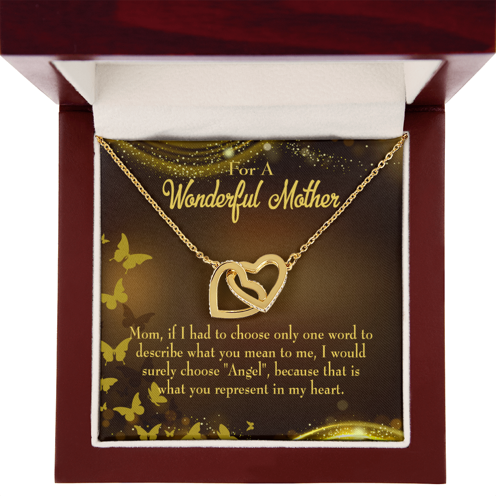 To Mom My Angel Mom Inseparable Necklace-Express Your Love Gifts