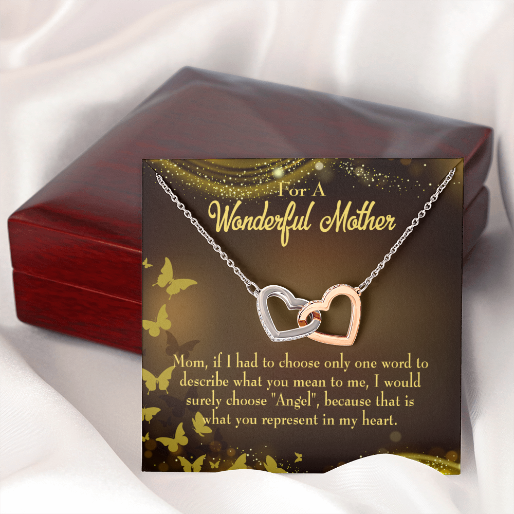 To Mom My Angel Mom Inseparable Necklace-Express Your Love Gifts