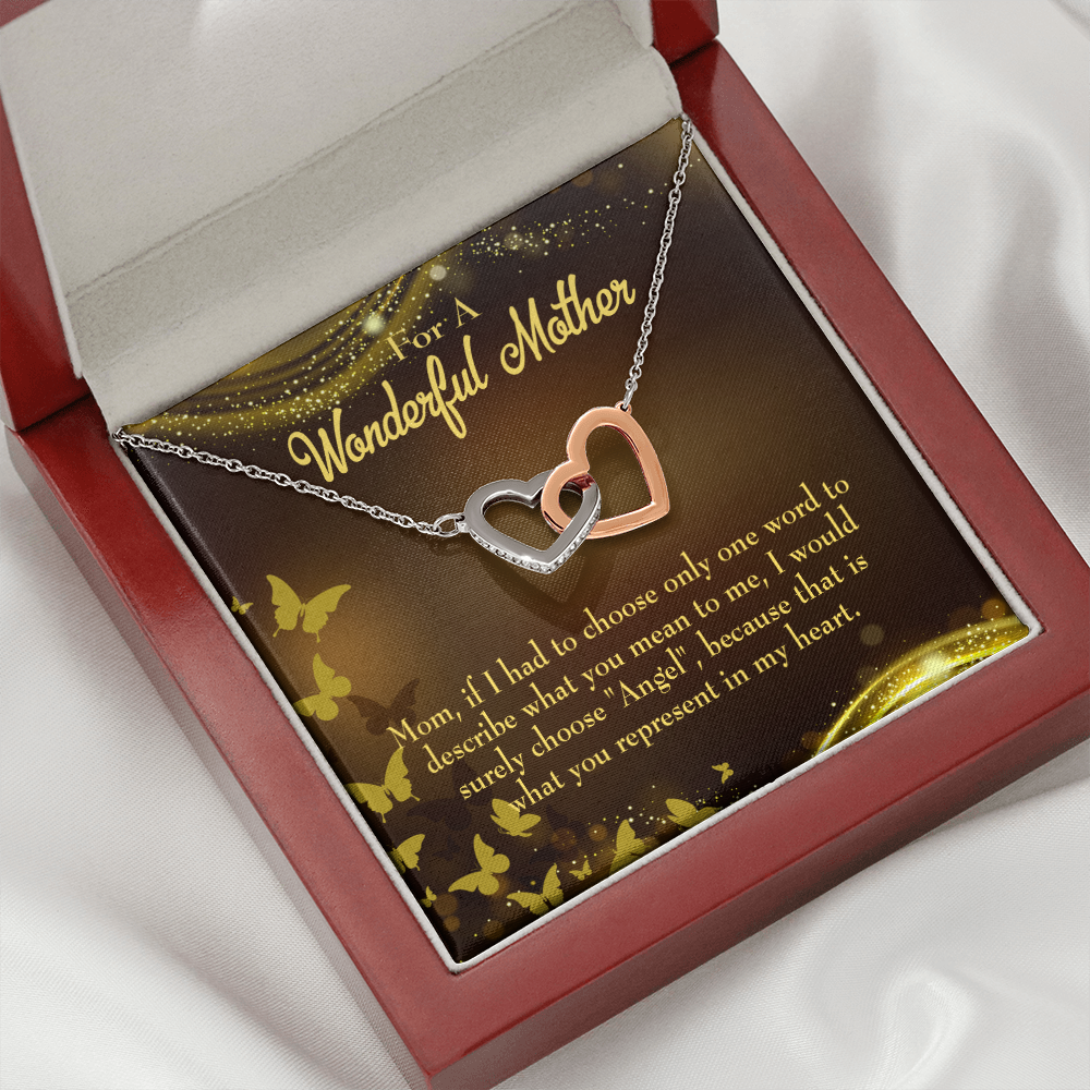 To Mom My Angel Mom Inseparable Necklace-Express Your Love Gifts