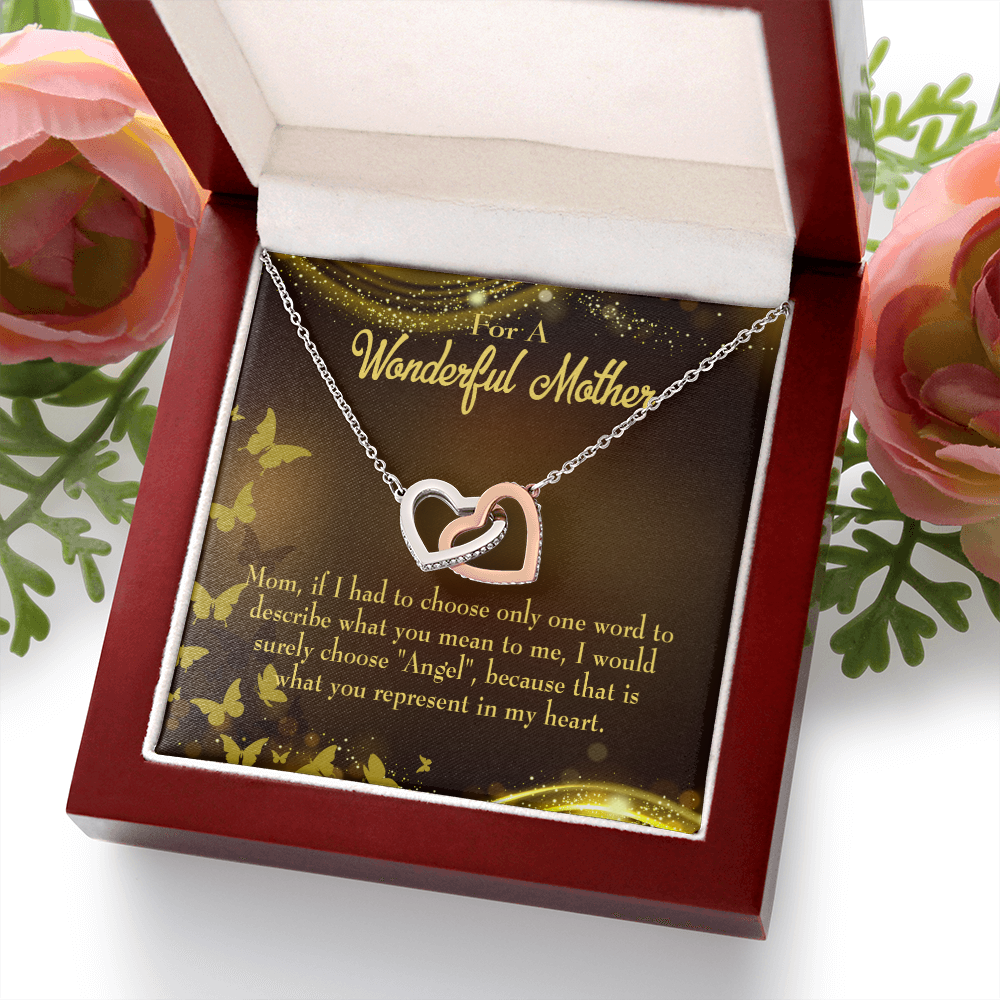 To Mom My Angel Mom Inseparable Necklace-Express Your Love Gifts