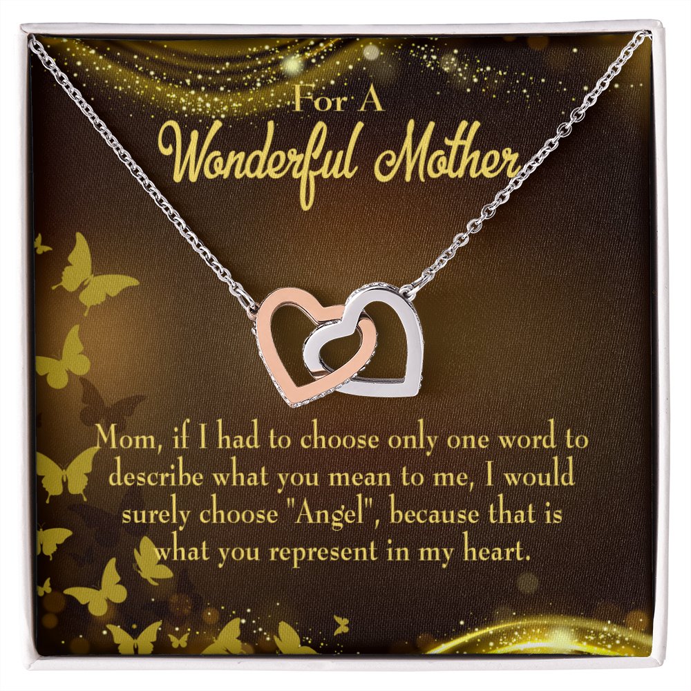 To Mom My Angel Mom Inseparable Necklace-Express Your Love Gifts
