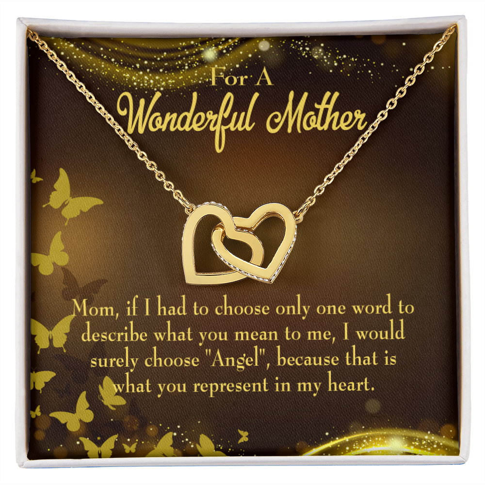 To Mom My Angel Mom Inseparable Necklace-Express Your Love Gifts