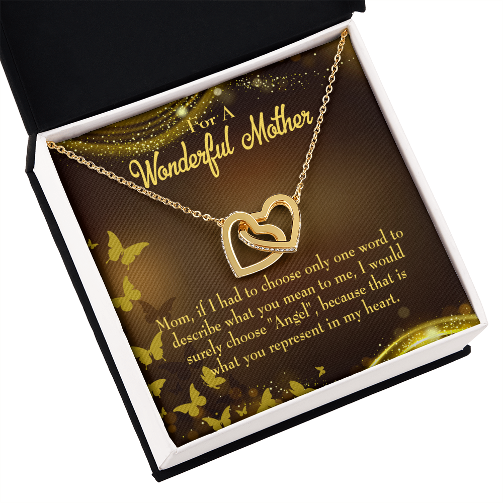 To Mom My Angel Mom Inseparable Necklace-Express Your Love Gifts