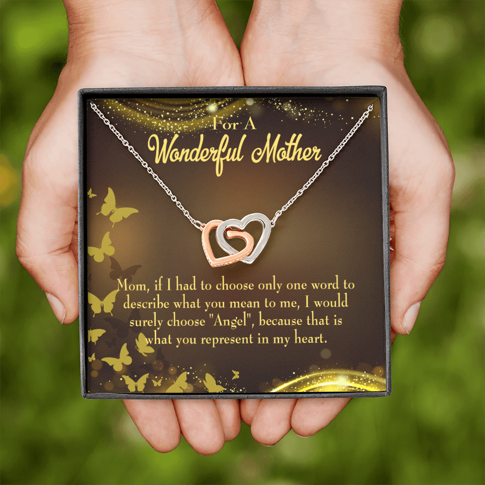 To Mom My Angel Mom Inseparable Necklace-Express Your Love Gifts