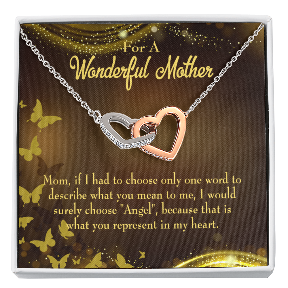 To Mom My Angel Mom Inseparable Necklace-Express Your Love Gifts