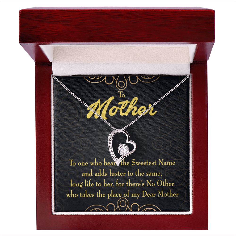 To Mom My Dear Mother Forever Necklace w Message Card-Express Your Love Gifts