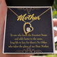To Mom My Dear Mother Forever Necklace w Message Card-Express Your Love Gifts