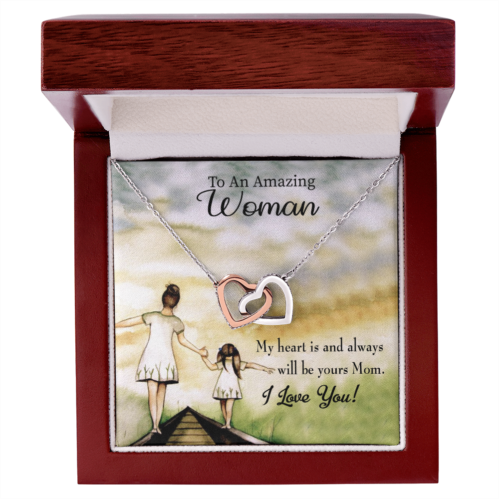 To Mom My Heart is Always Yours Inseparable Necklace-Express Your Love Gifts