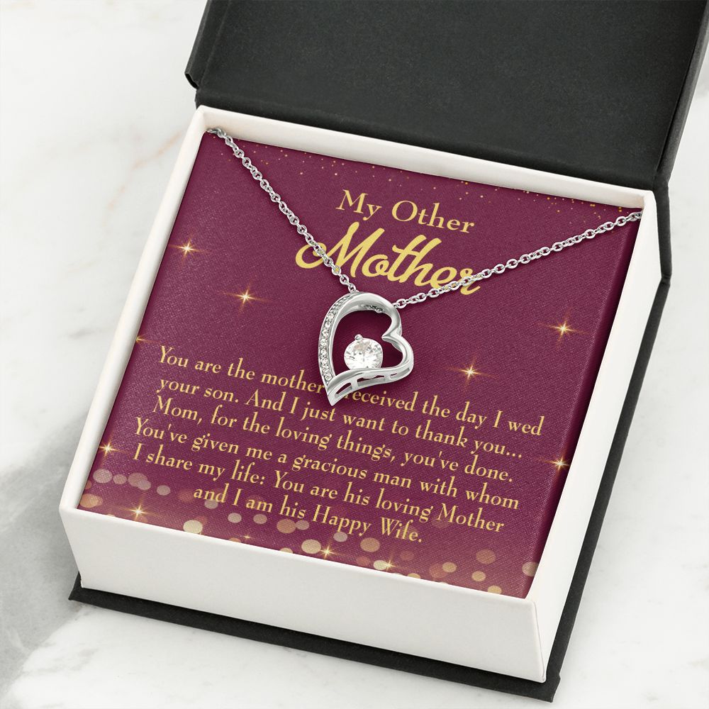 To Mom My Other Mother Forever Necklace w Message Card-Express Your Love Gifts