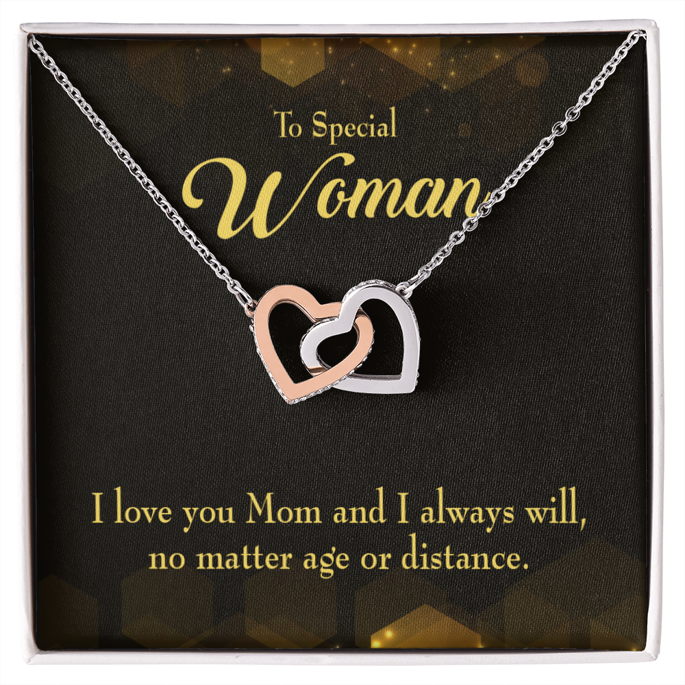 To Mom No Matter Age or Distance Inseparable Necklace-Express Your Love Gifts