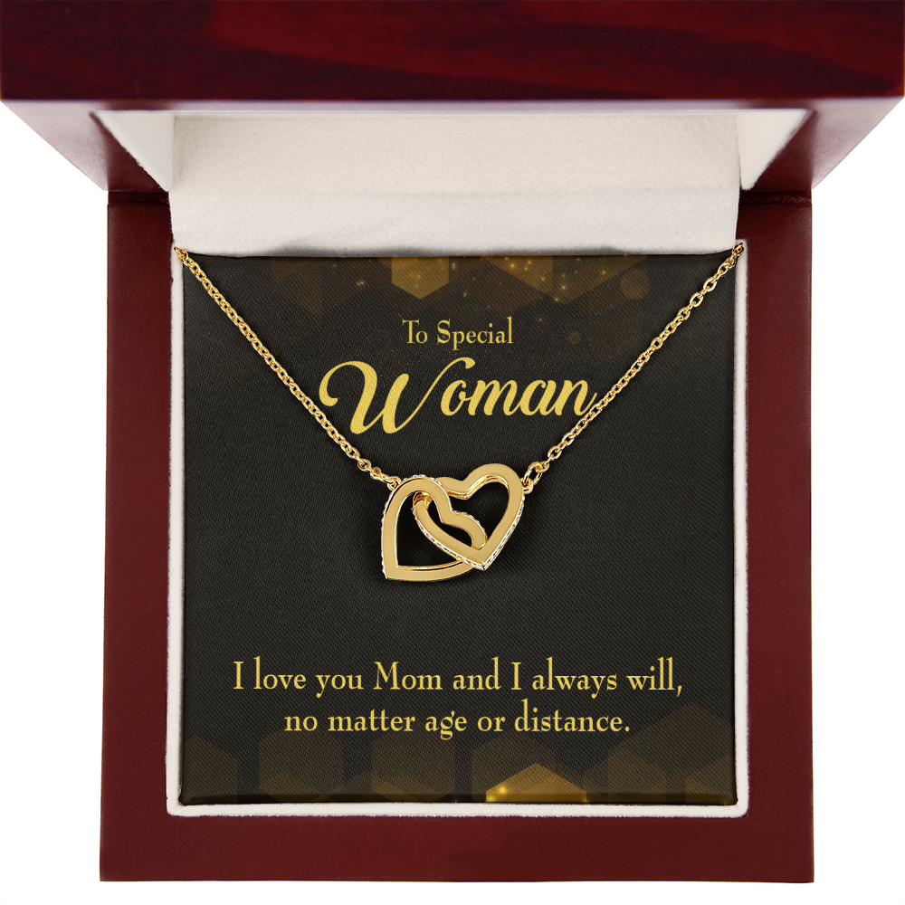 To Mom No Matter Age or Distance Inseparable Necklace-Express Your Love Gifts