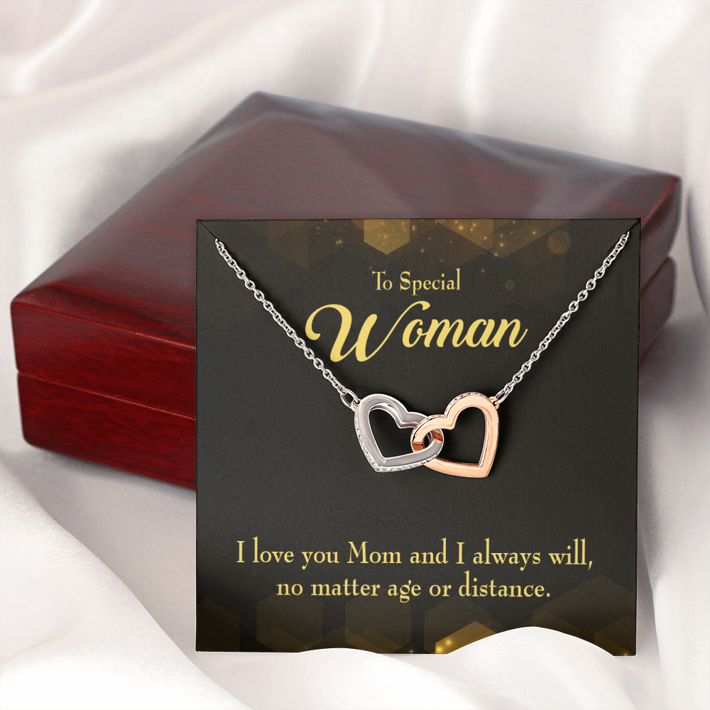 To Mom No Matter Age or Distance Inseparable Necklace-Express Your Love Gifts