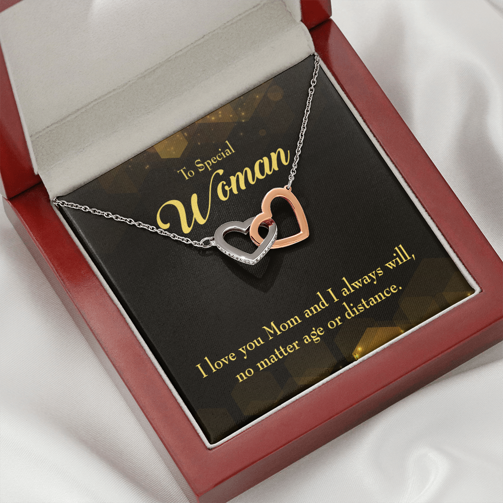 To Mom No Matter Age or Distance Inseparable Necklace-Express Your Love Gifts