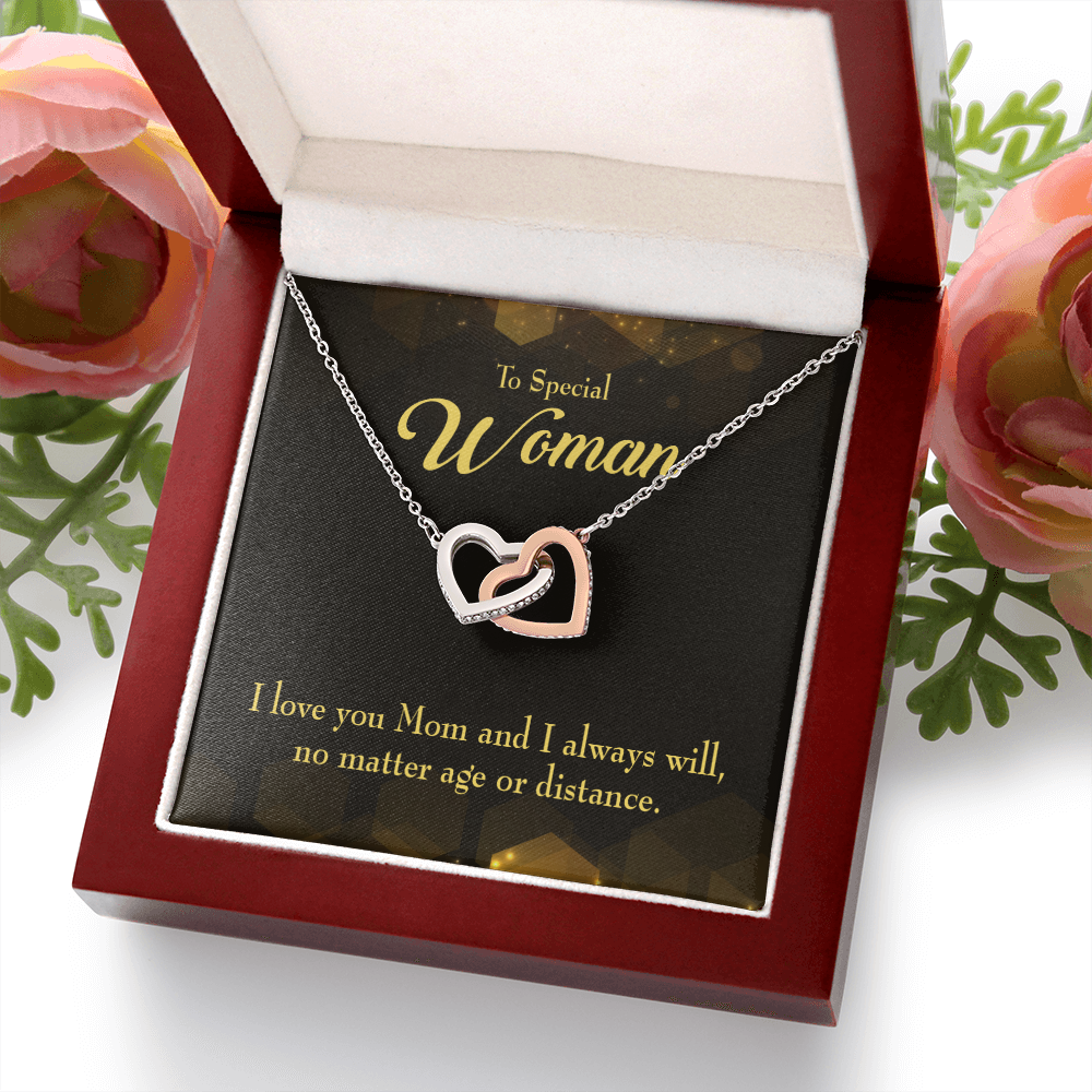 To Mom No Matter Age or Distance Inseparable Necklace-Express Your Love Gifts