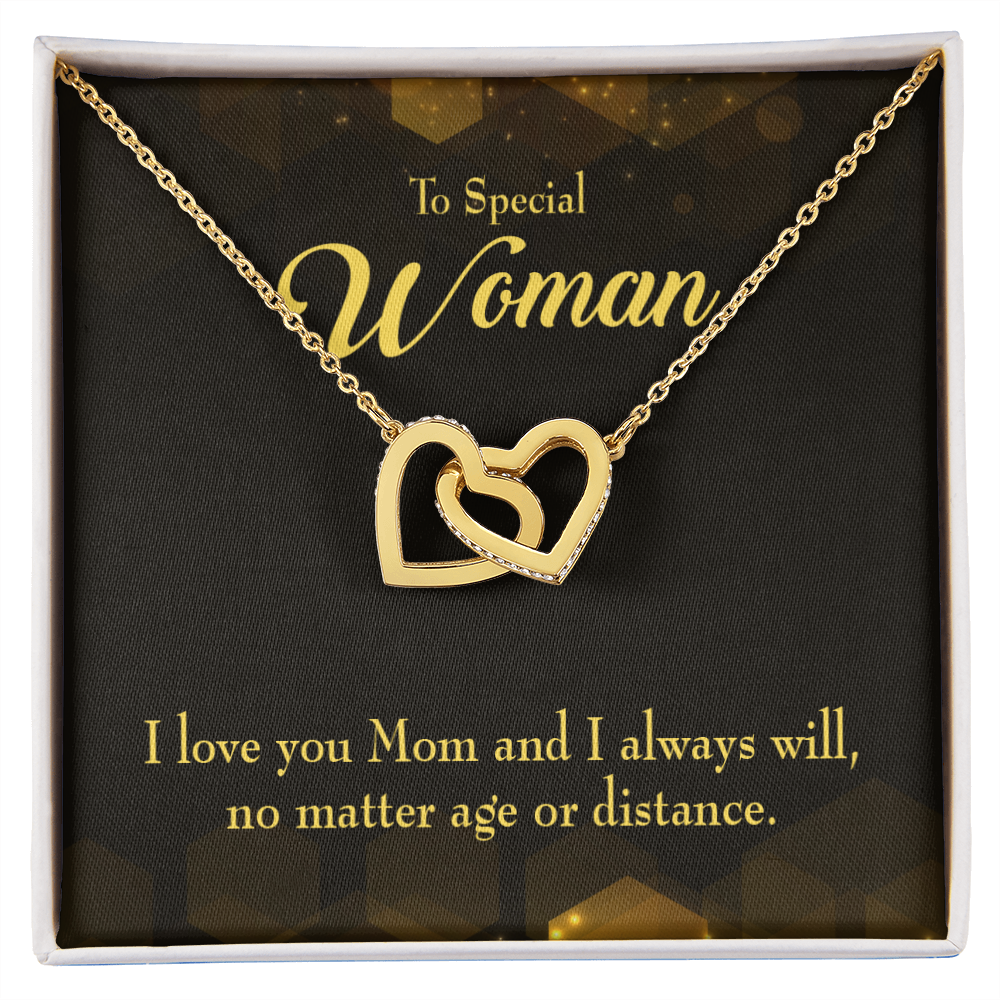 To Mom No Matter Age or Distance Inseparable Necklace-Express Your Love Gifts