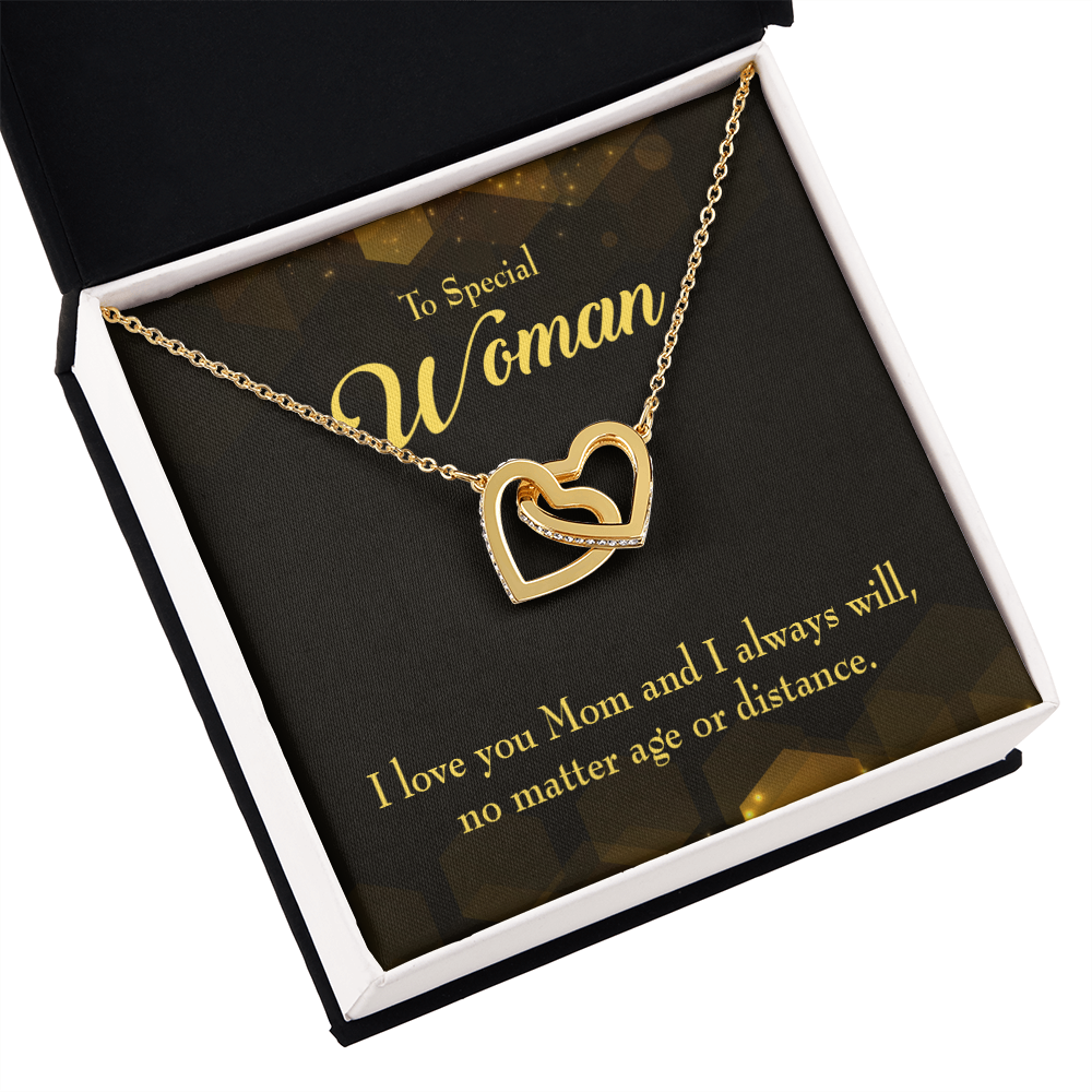 To Mom No Matter Age or Distance Inseparable Necklace-Express Your Love Gifts