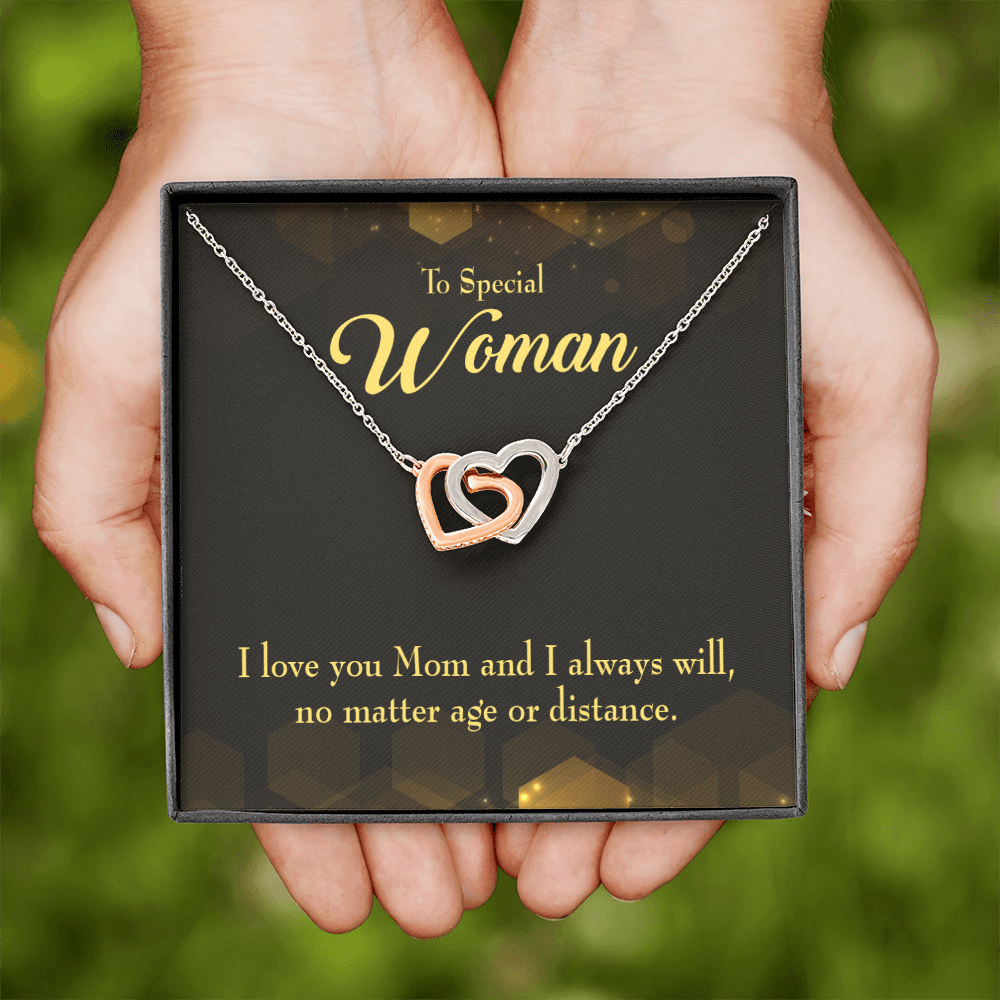 To Mom No Matter Age or Distance Inseparable Necklace-Express Your Love Gifts