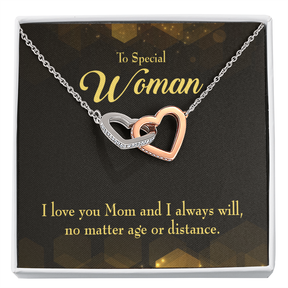 To Mom No Matter Age or Distance Inseparable Necklace-Express Your Love Gifts