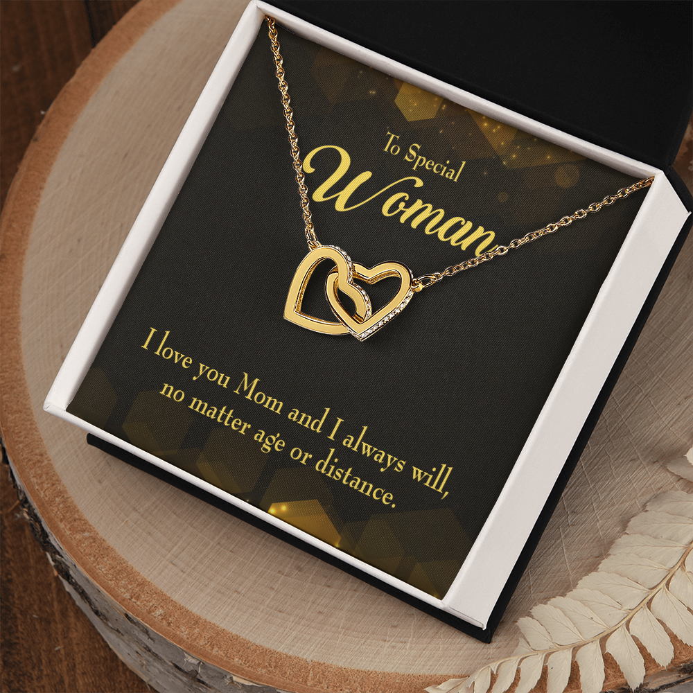 To Mom No Matter Age or Distance Inseparable Necklace-Express Your Love Gifts