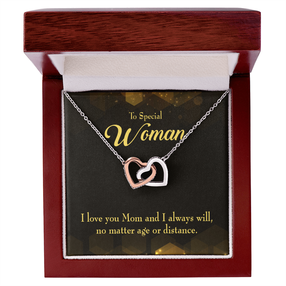 To Mom No Matter Age or Distance Inseparable Necklace-Express Your Love Gifts